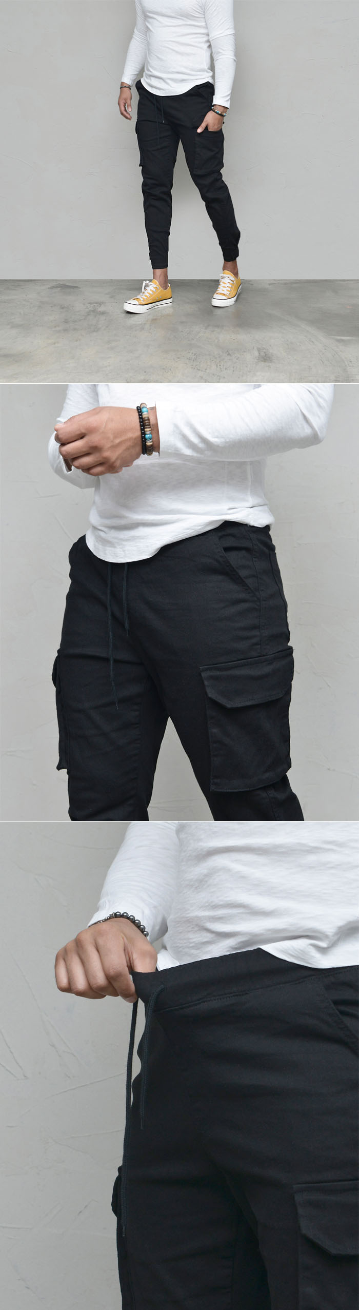 mens velcro joggers